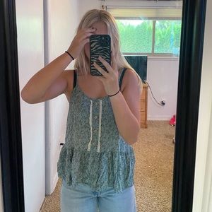 greenish tank top